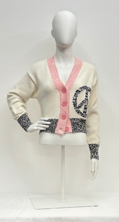 Moschino Jeans Cardigan Ricamo Donna