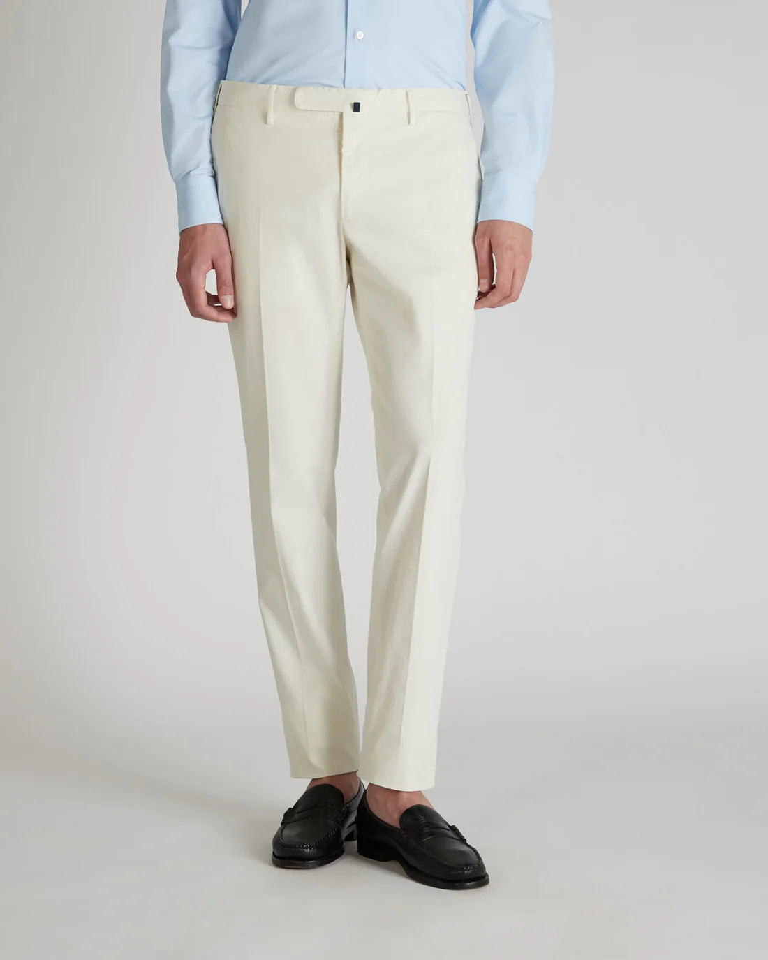 Incotex Pantalone Slim Fit in Gabardina di Cotone e Lyocell Uomo
