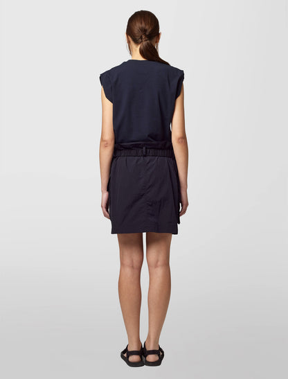 Alpha Studio Abito Girocollo in Jersey Taffeta Donna