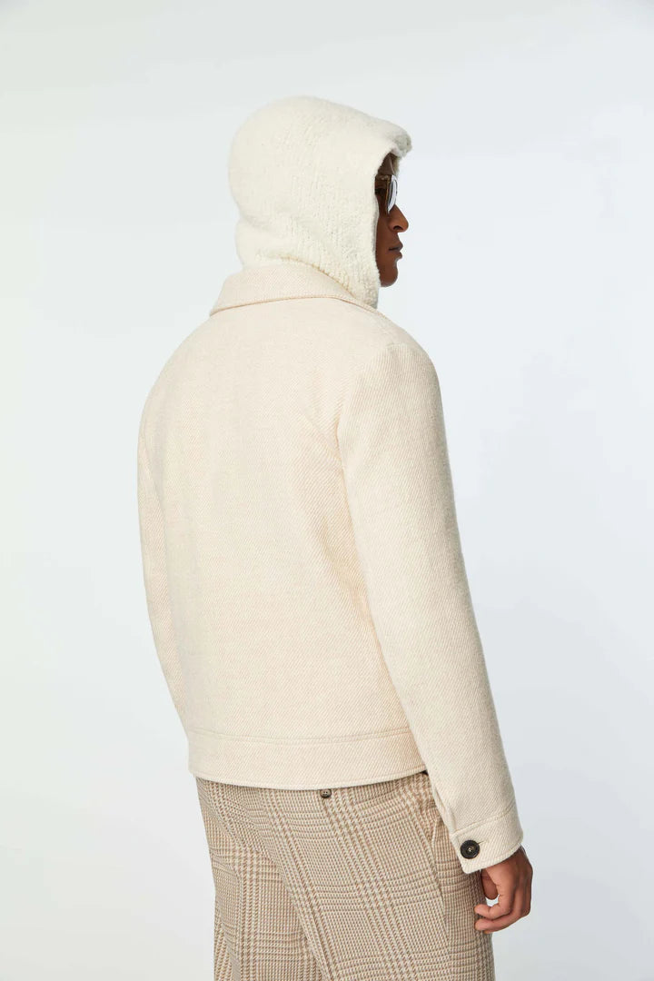 Lbm 1911 Overjacket con Fantasia Tono su Tono Uomo