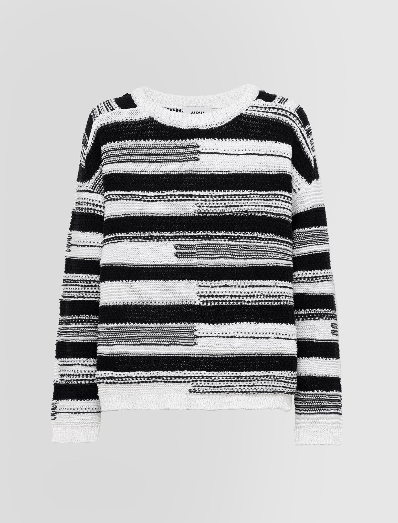Alpha Studio Maglia Girocollo Trame Jacquard Donna