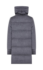 Duno Piumino Trapuntato in Lana Tecnica Con Collo Cratere Donna