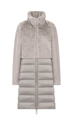 Duno Piumino Lungo Bi-Materiale Donna