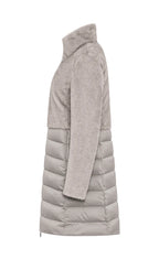 Duno Piumino Lungo Bi-Materiale Donna