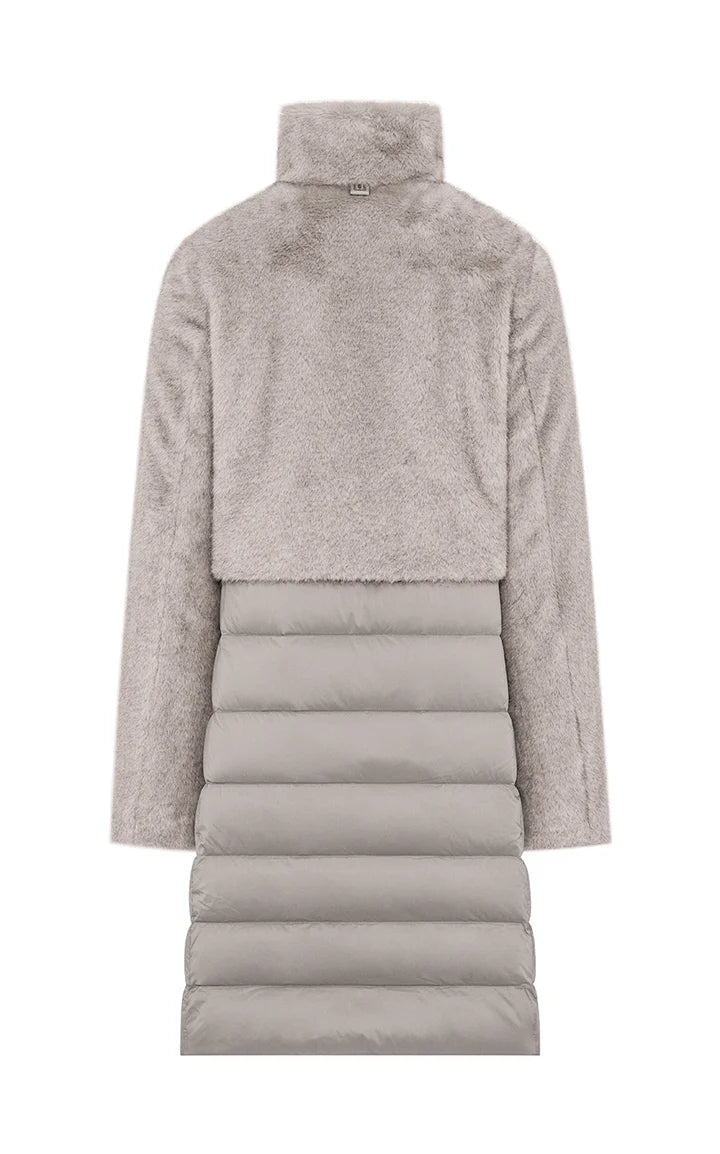 Duno Piumino Lungo Bi-Materiale Donna