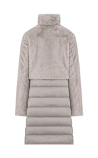 Duno Piumino Lungo Bi-Materiale Donna