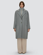 Herno Cappotto Relaxed-Fit in Panno di Lana Vellutato Donna