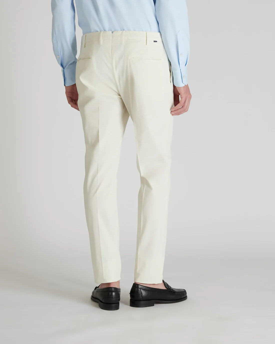 Incotex Pantalone Slim Fit in Gabardina di Cotone e Lyocell Uomo