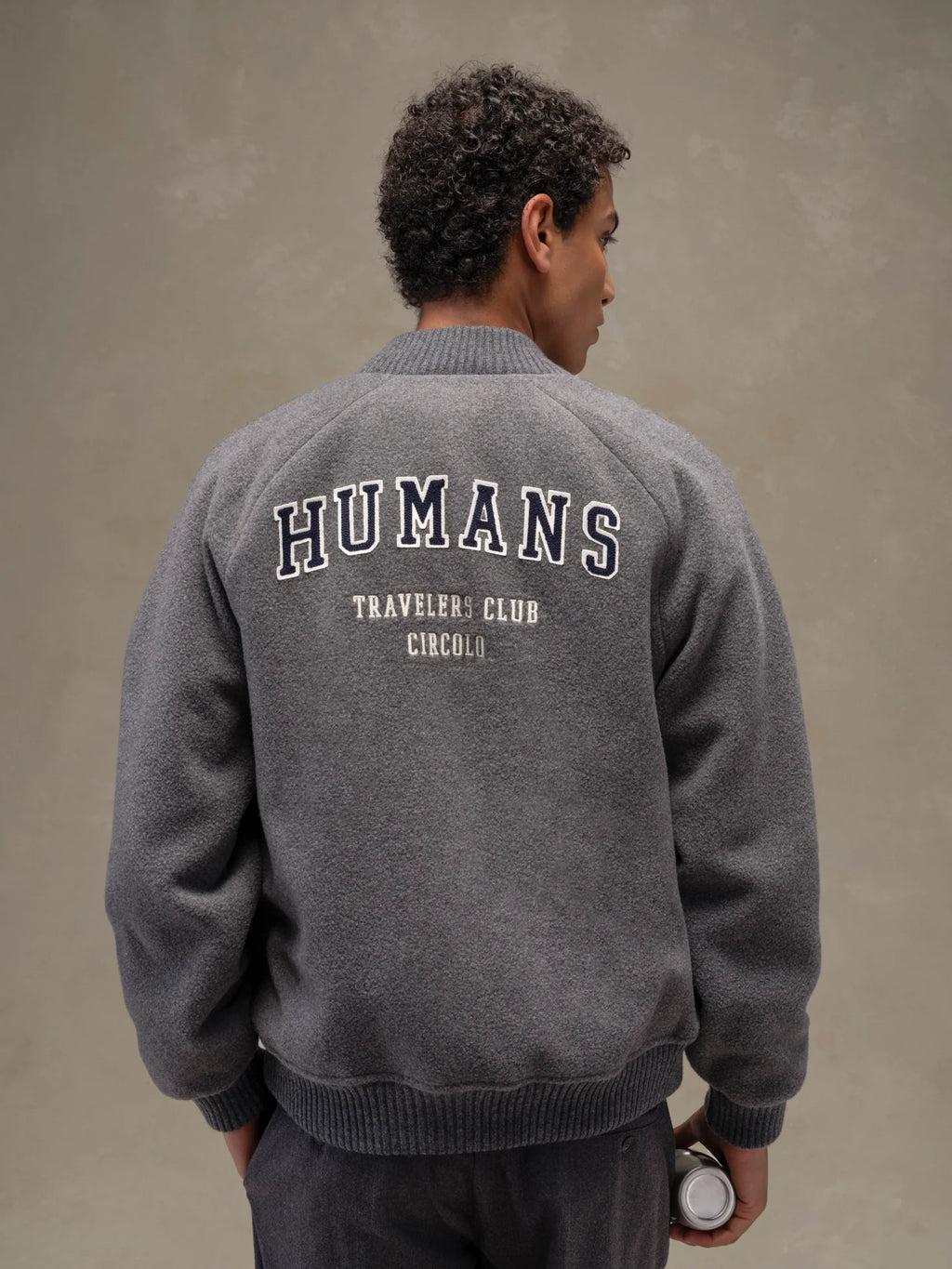 Circolo 1901 Bomber Zip in Misto Cashmere Uomo