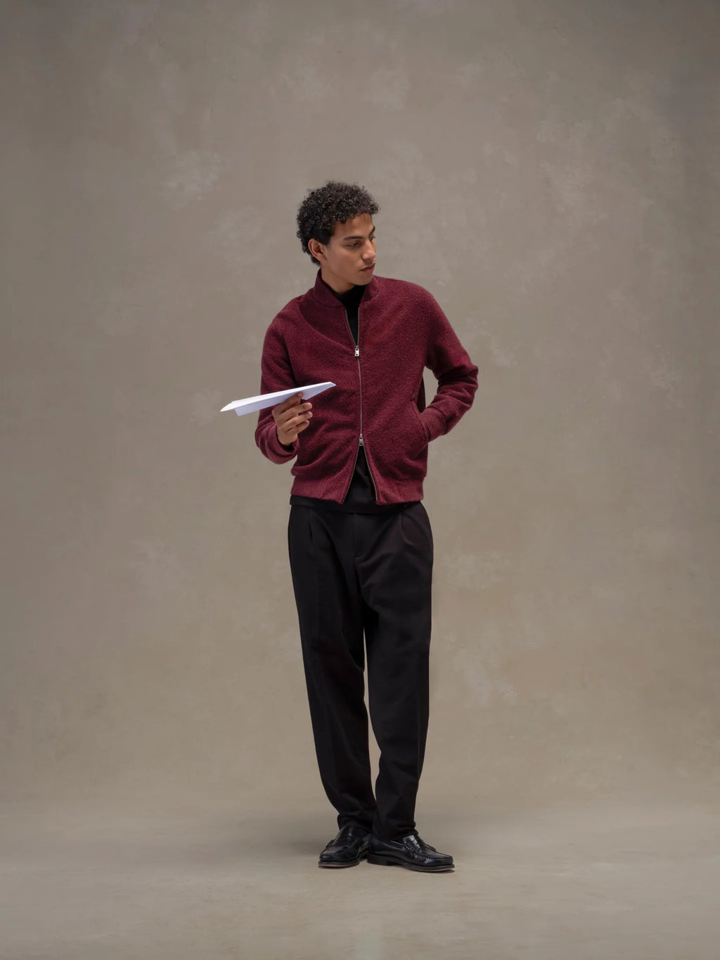 Circolo 1901 Bomber Zip Bouclè Uomo