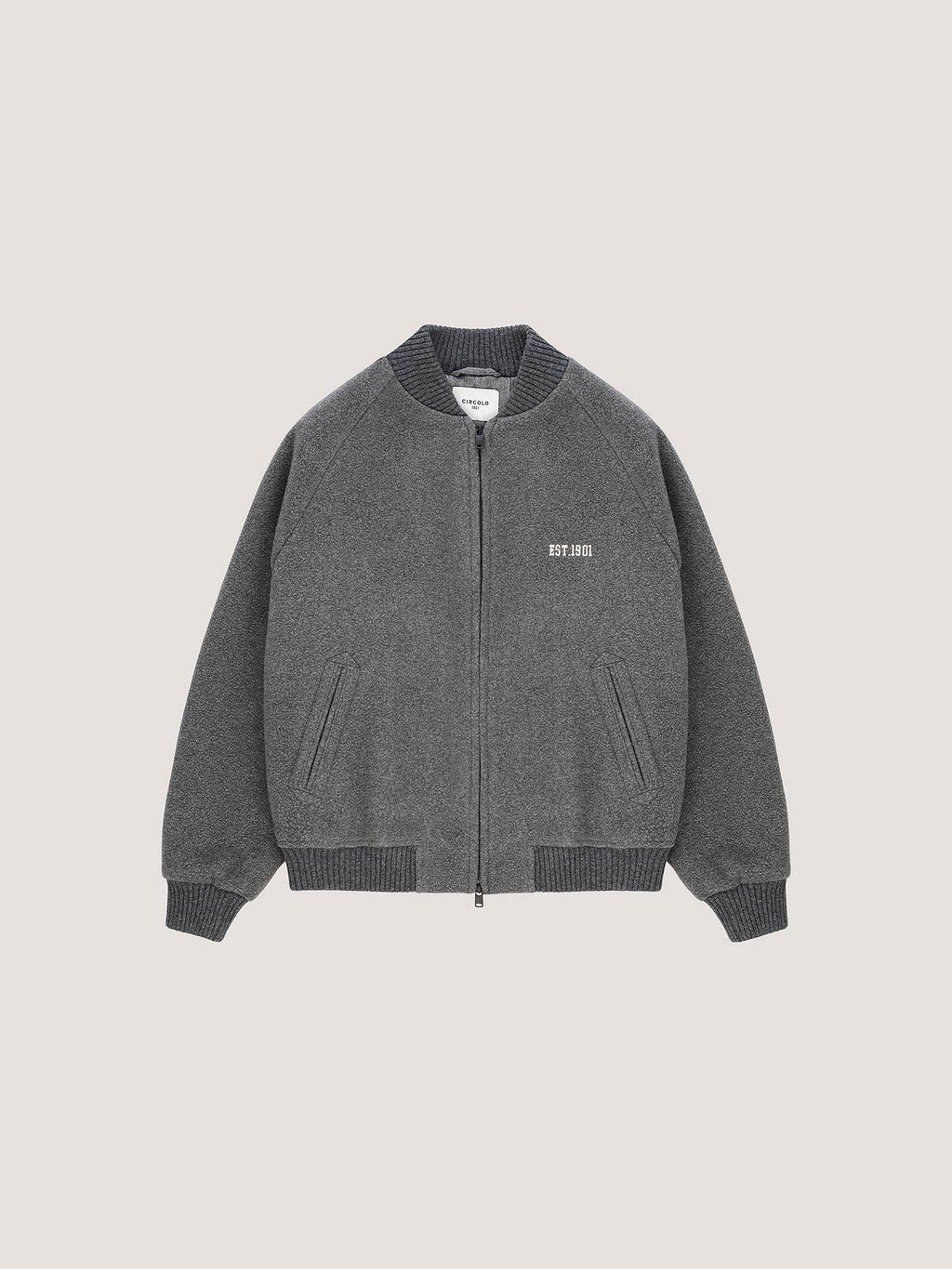 Circolo 1901 Bomber Zip in Misto Cashmere Uomo