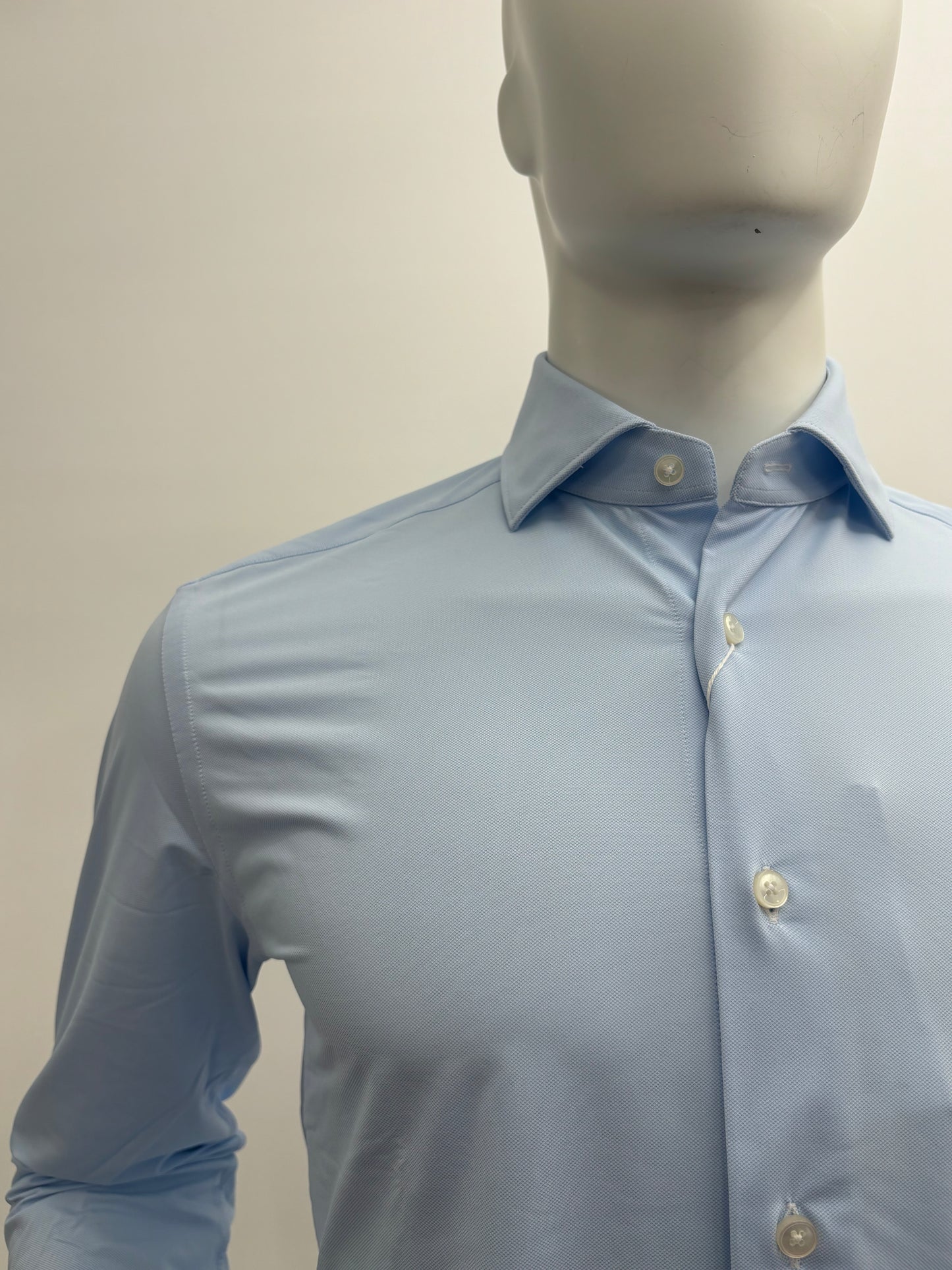Xacus Camicia Stretch Collo Francese Uomo