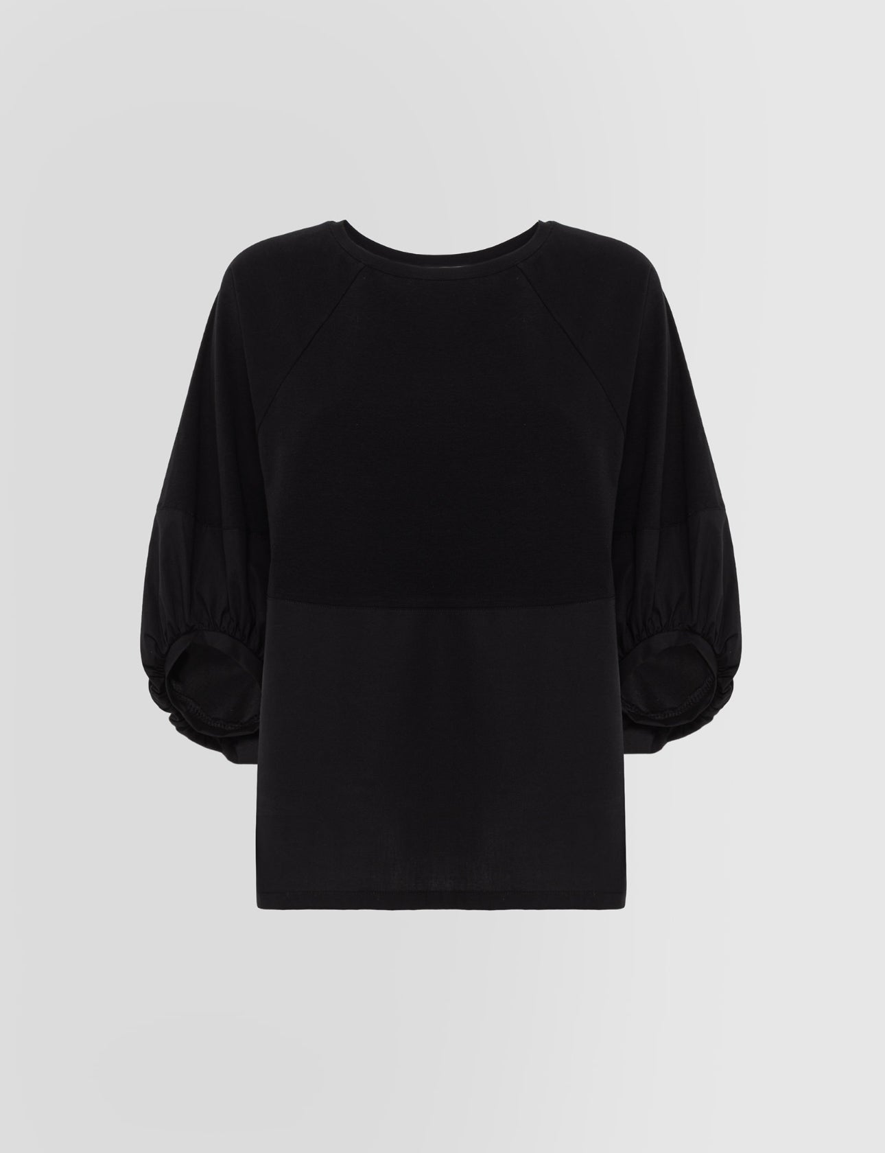 Alpha Studio T-shirt Sbuffo in Jersey e Popeline Donna