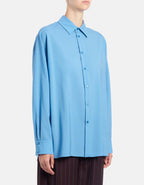 Dondup Camicia loose in popeline di lana extrafine Donna