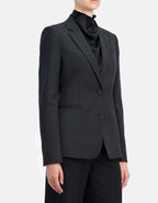 Dondup Blazer Monopetto Slim in Flanella Donna