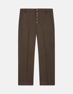 Dondup Pantaloni Nima loose in gabardina di lana Donna