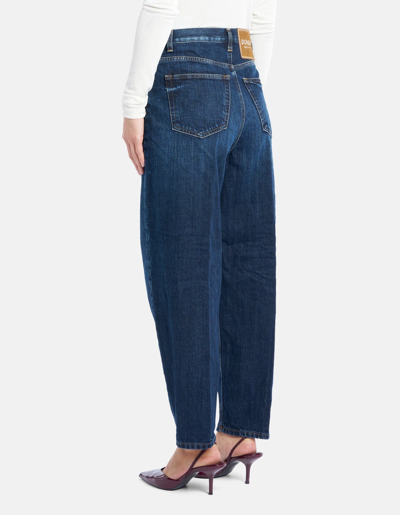 Dondup Jeans Bessie loose in denim fisso Donna