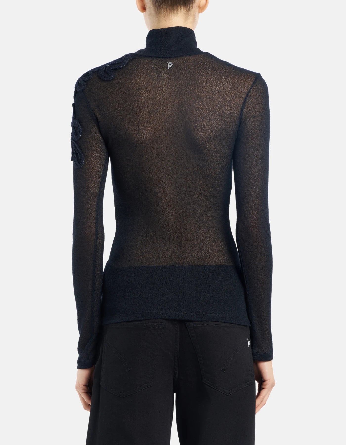 Dondup Dolcevita slim in viscosa ricamata Donna