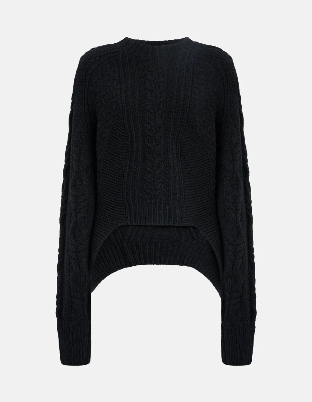 Dondup Maglia girocollo over in lana lavorata Donna