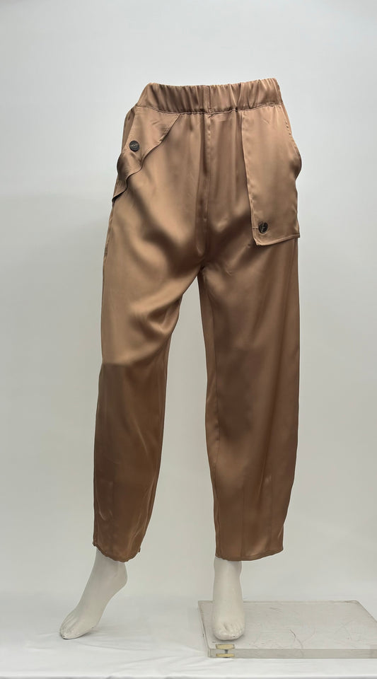 Collection Prive Pantalone Cargo Viscosa Donna