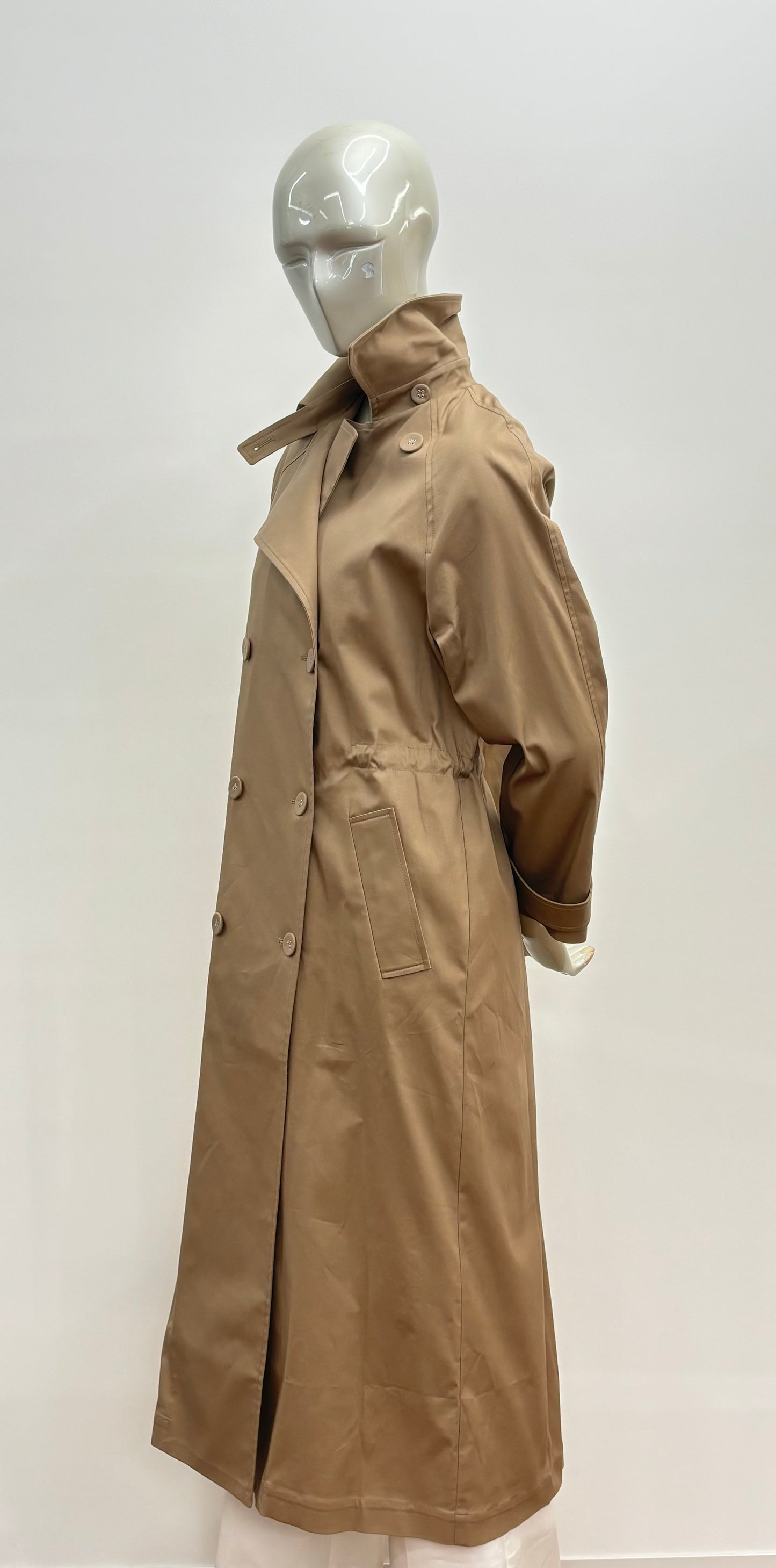 Piccolo Atelier Trench Doppio Petto Lungo Donna