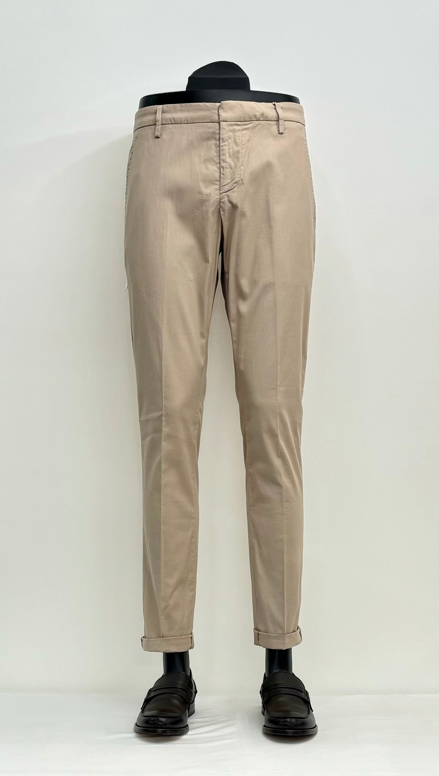 Dondup Pantalone Slim Microquadro Uomo