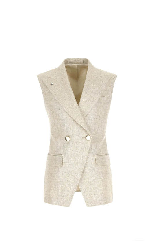 Lbm 1911 Gilet Taglio Sartoriale Chiara Donna