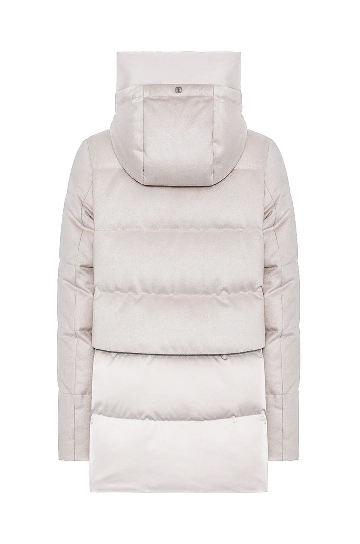 Duno Piumino Corto Bi-materiale Donna