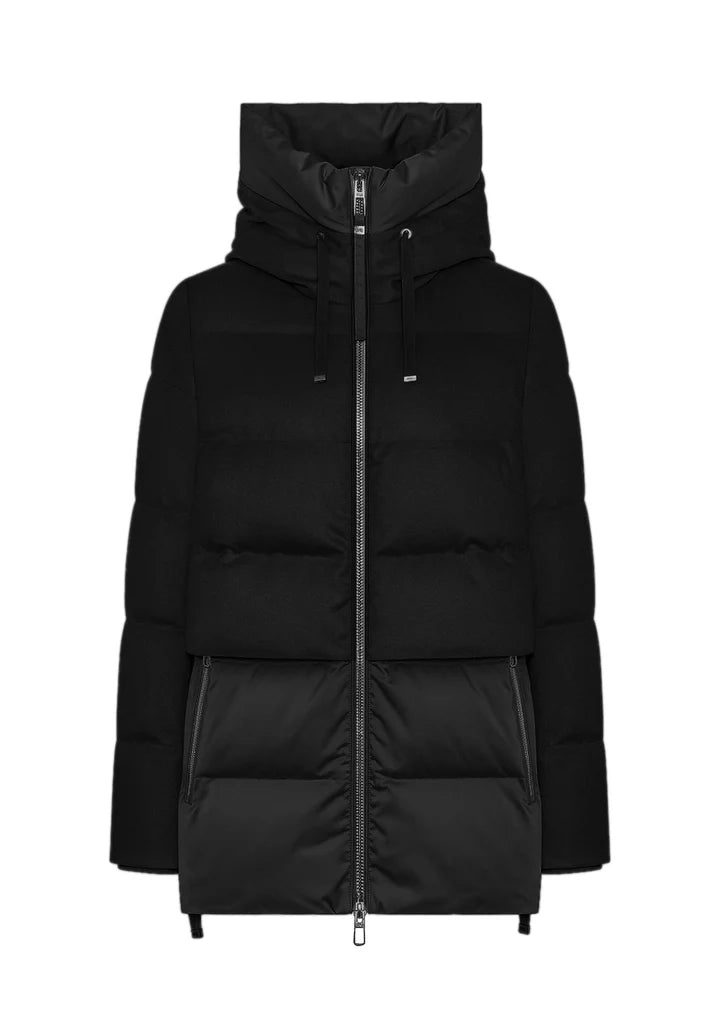 Duno Piumino Corto Bi-materiale Donna