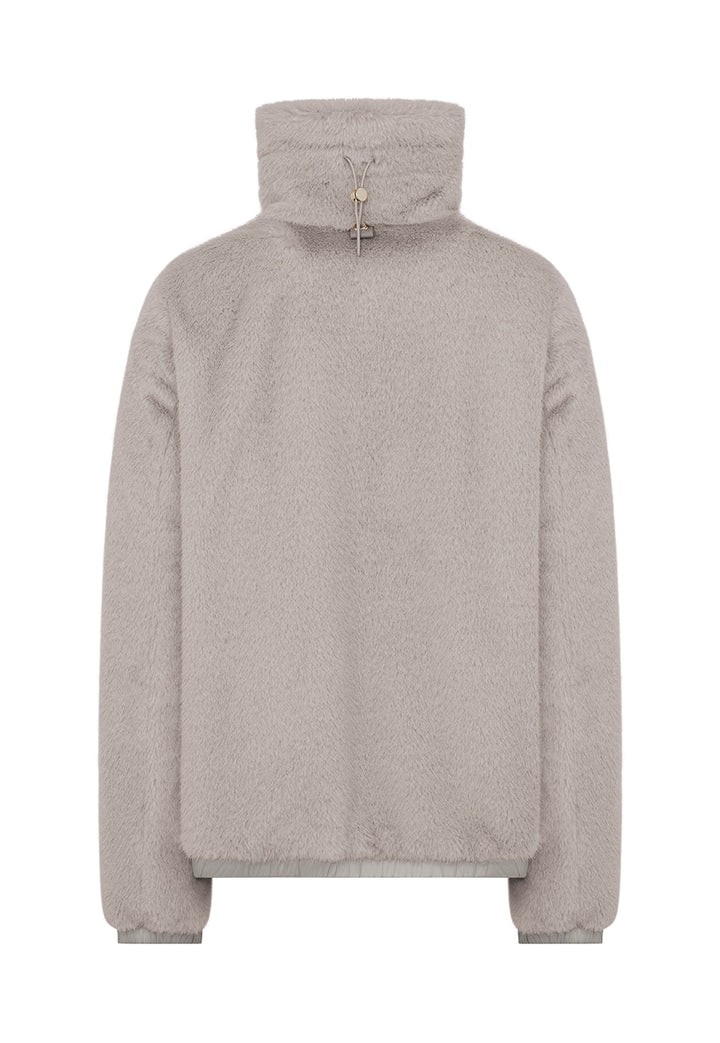 Duno Giacca Corta in Morbida Pelliccia Sintetica Donna