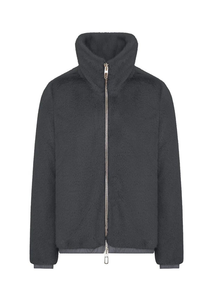 Duno Giacca Corta in Morbida Pelliccia Sintetica Donna