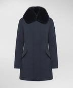 Peuterey Piumino Lungo Slim con Pelliccia Donna