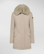 Peuterey Piumino Lungo Slim con Pelliccia Donna