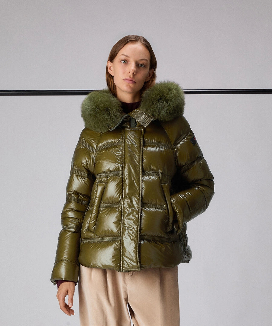 Peuterey Piumino Lucido in Nylon Ripstop Donna