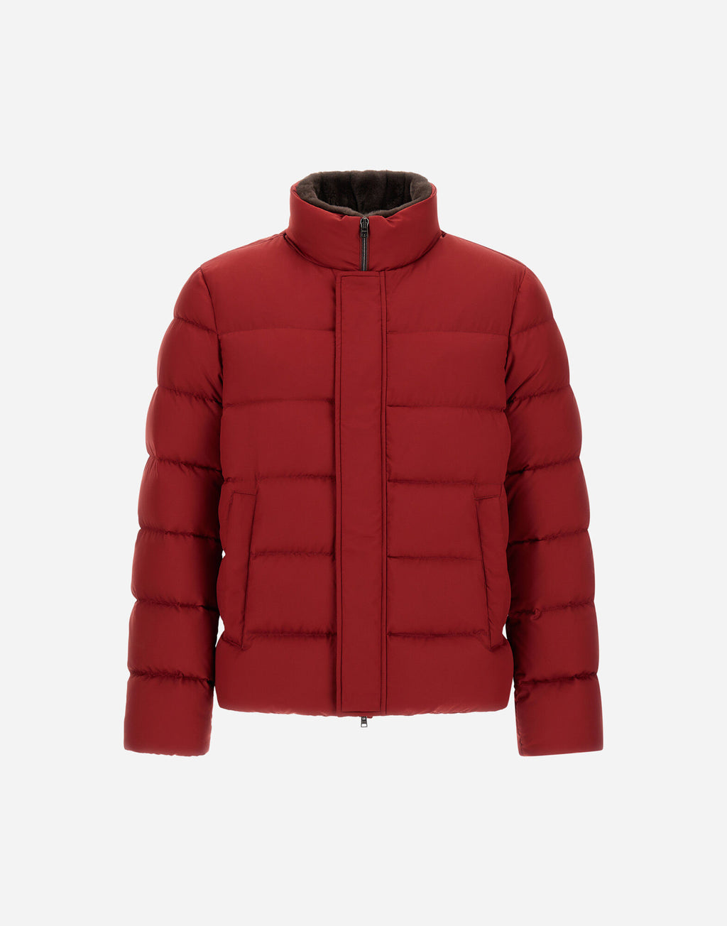 Herno Bomber in arendelle e faux fur Uomo