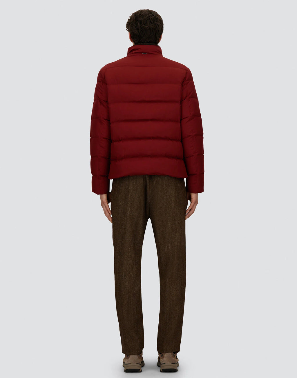 Herno Bomber in arendelle e faux fur Uomo