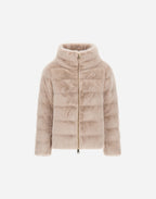 Herno Cappa in Pelliccia Eco con Zip Donna