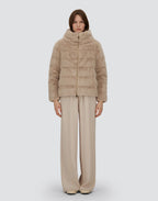 Herno Cappa in Pelliccia Eco con Zip Donna