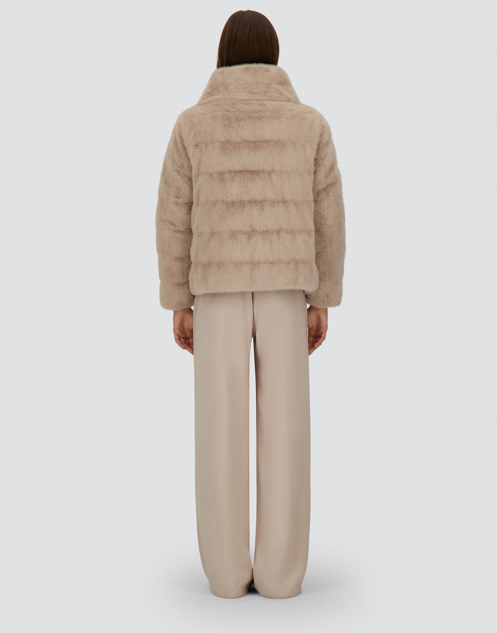 Herno Cappa in Pelliccia Eco con Zip Donna