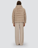 Herno Cappa in Pelliccia Eco con Zip Donna