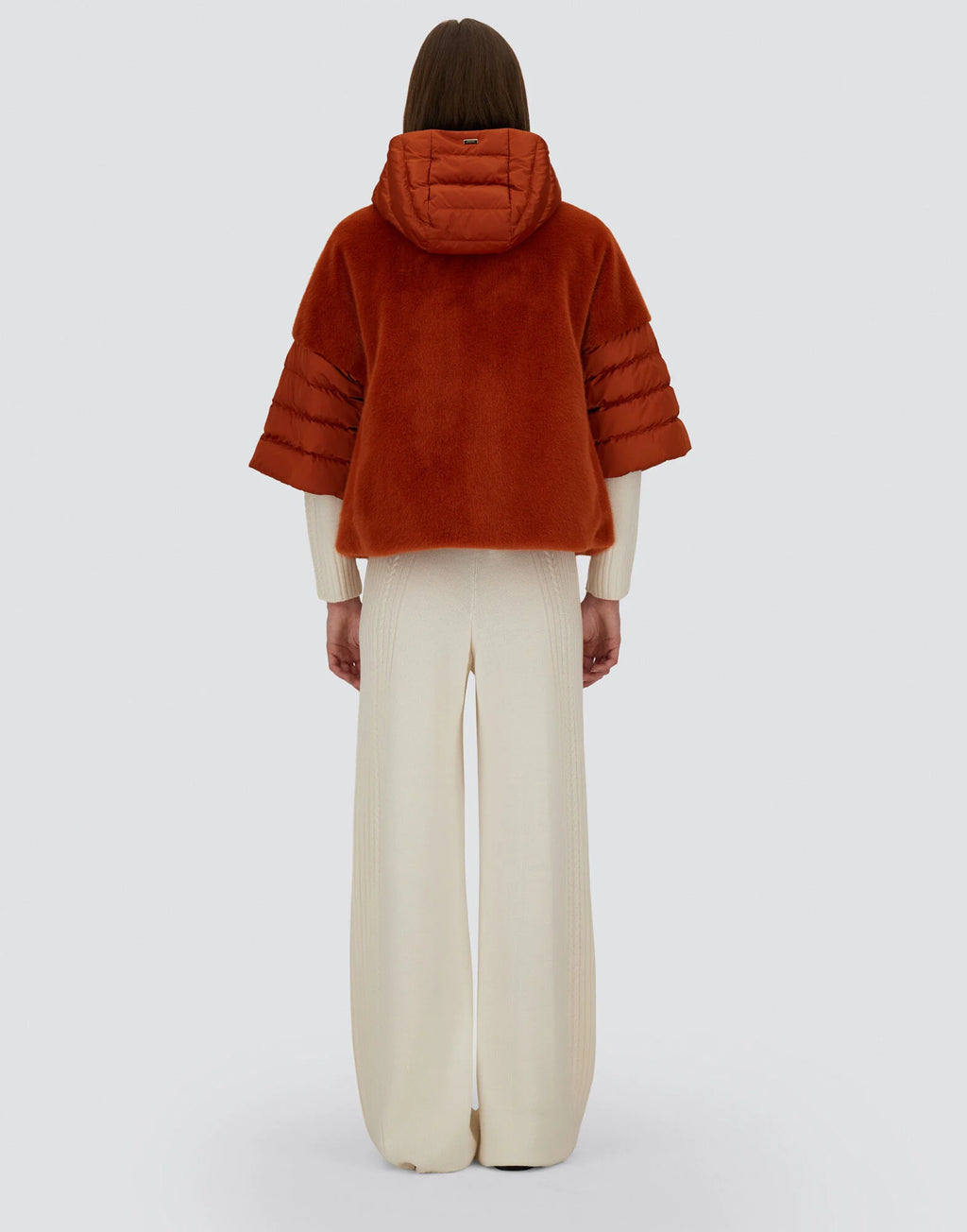 Herno Cappa in Raso con Zip e Cappuccio Donna