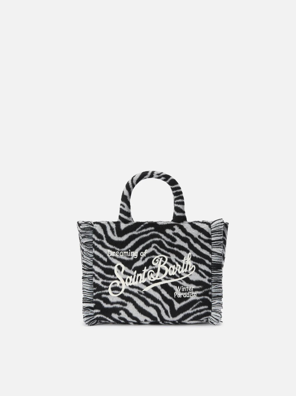 MC2 Saint Barth Borsa Mini Leoparda in Misto Lana Donna