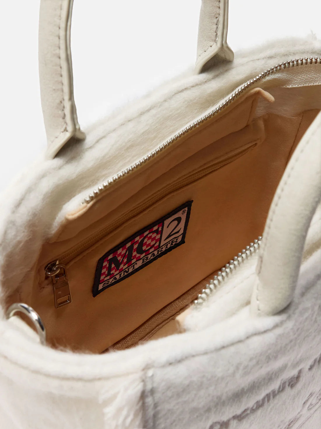 MC2 Saint Barth Mini Bag a Mano Felt in Misto Lana Donna