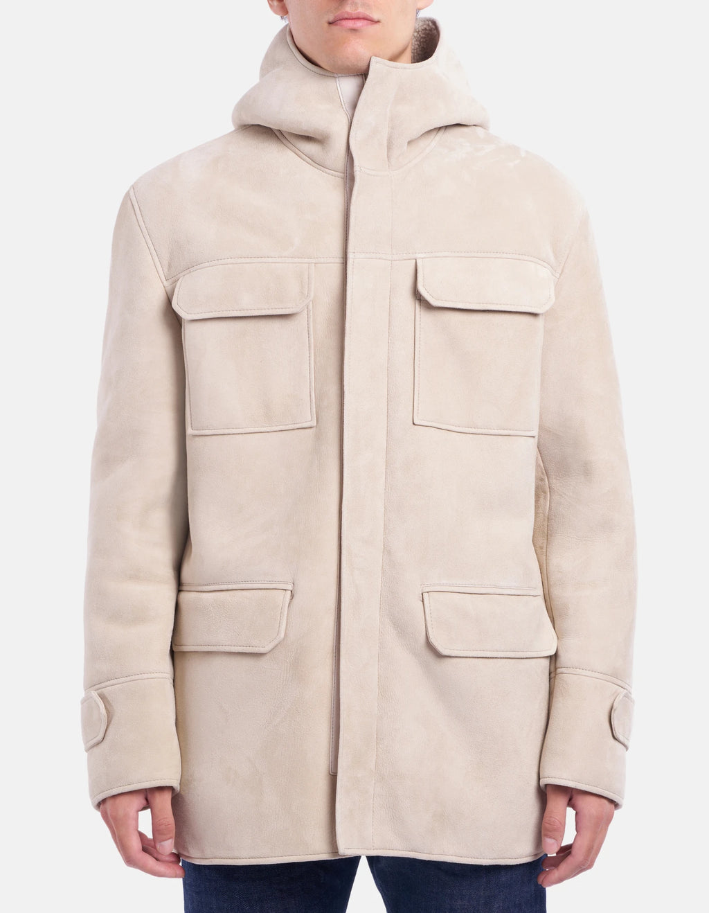 Dondup Giaccone regular in shearling Uomo