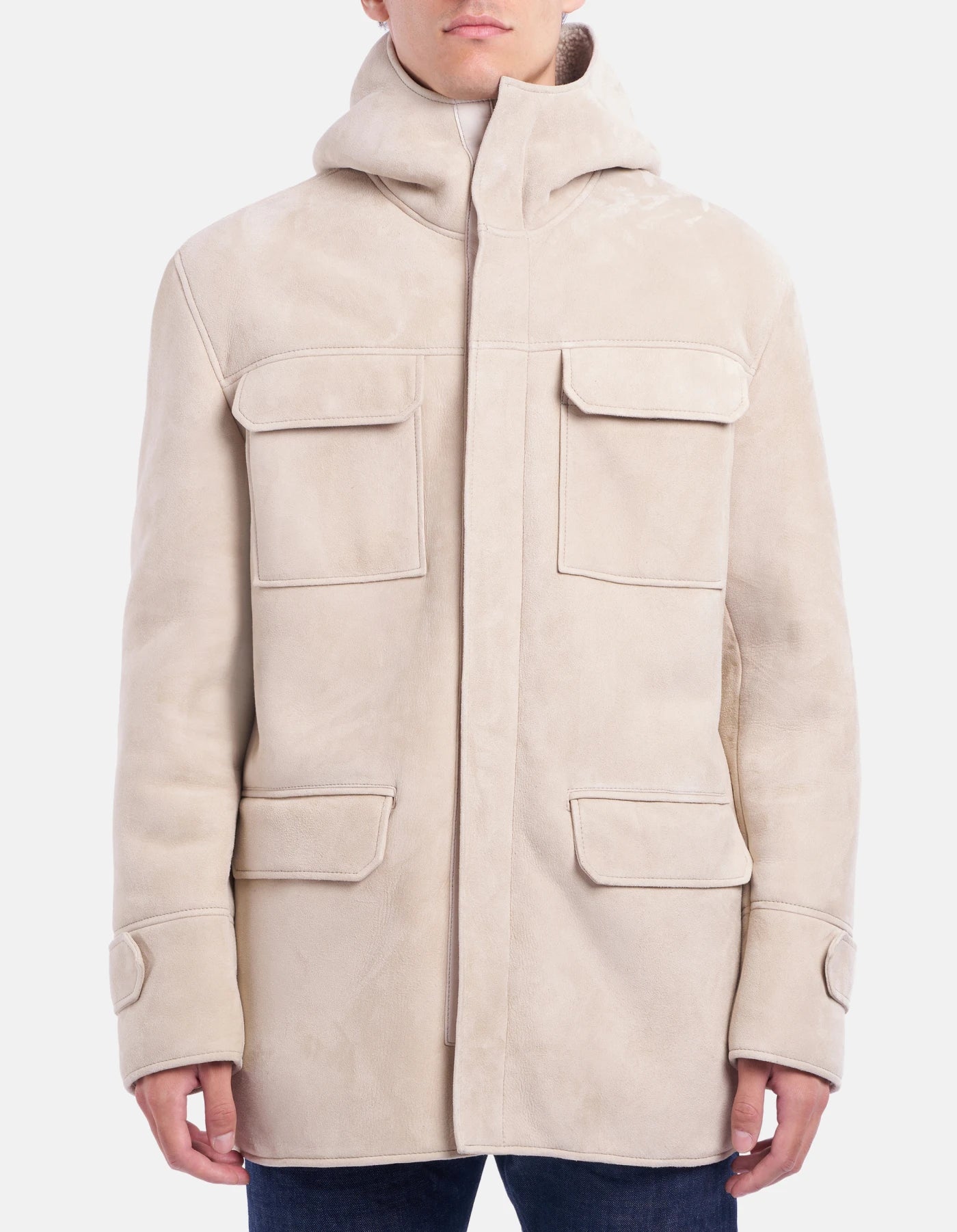 Dondup Giaccone regular in shearling Uomo