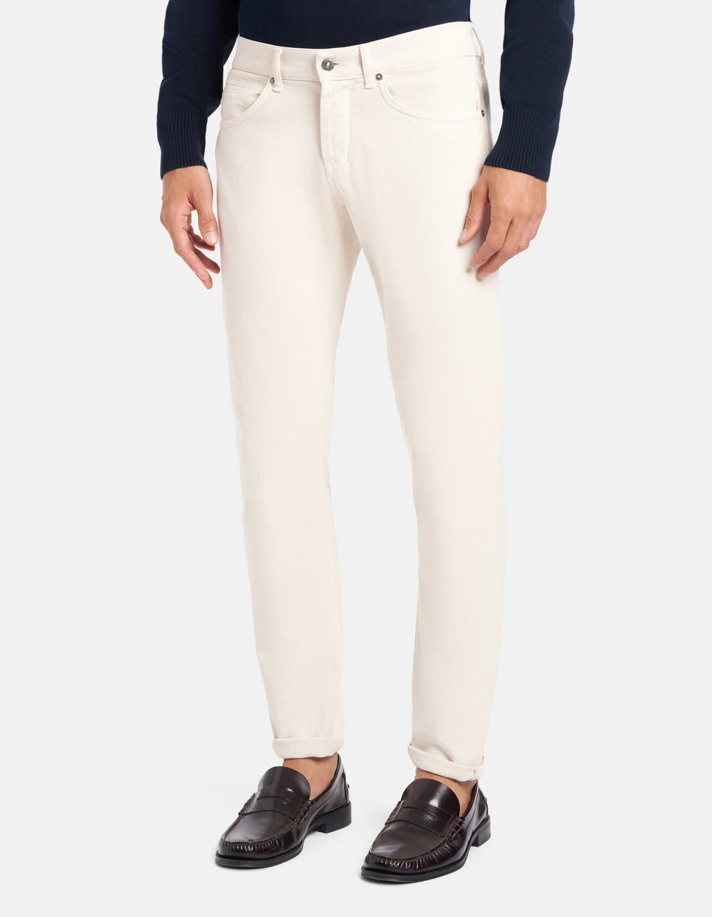 Dondup Jeans George Skinny in Bull Stretch Uomo