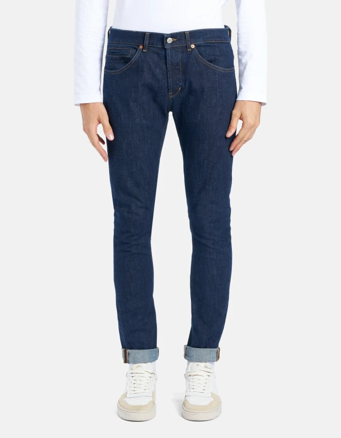 Dondup Jeans George Skinny in Denim Stretch Uomo