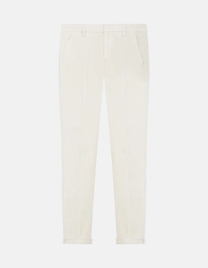 Dondup Pantaloni Gaubert slim in gabardina mano calda Uomo