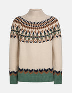 Dondup Dolcevita Regular in Lana Jacquard Uomo