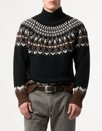 Dondup Dolcevita Regular in Lana Jacquard Uomo